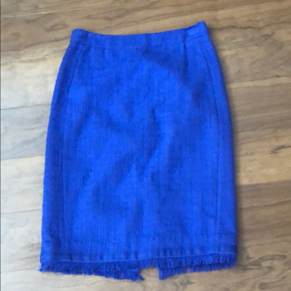 J Crew blue/purple pencil skirt